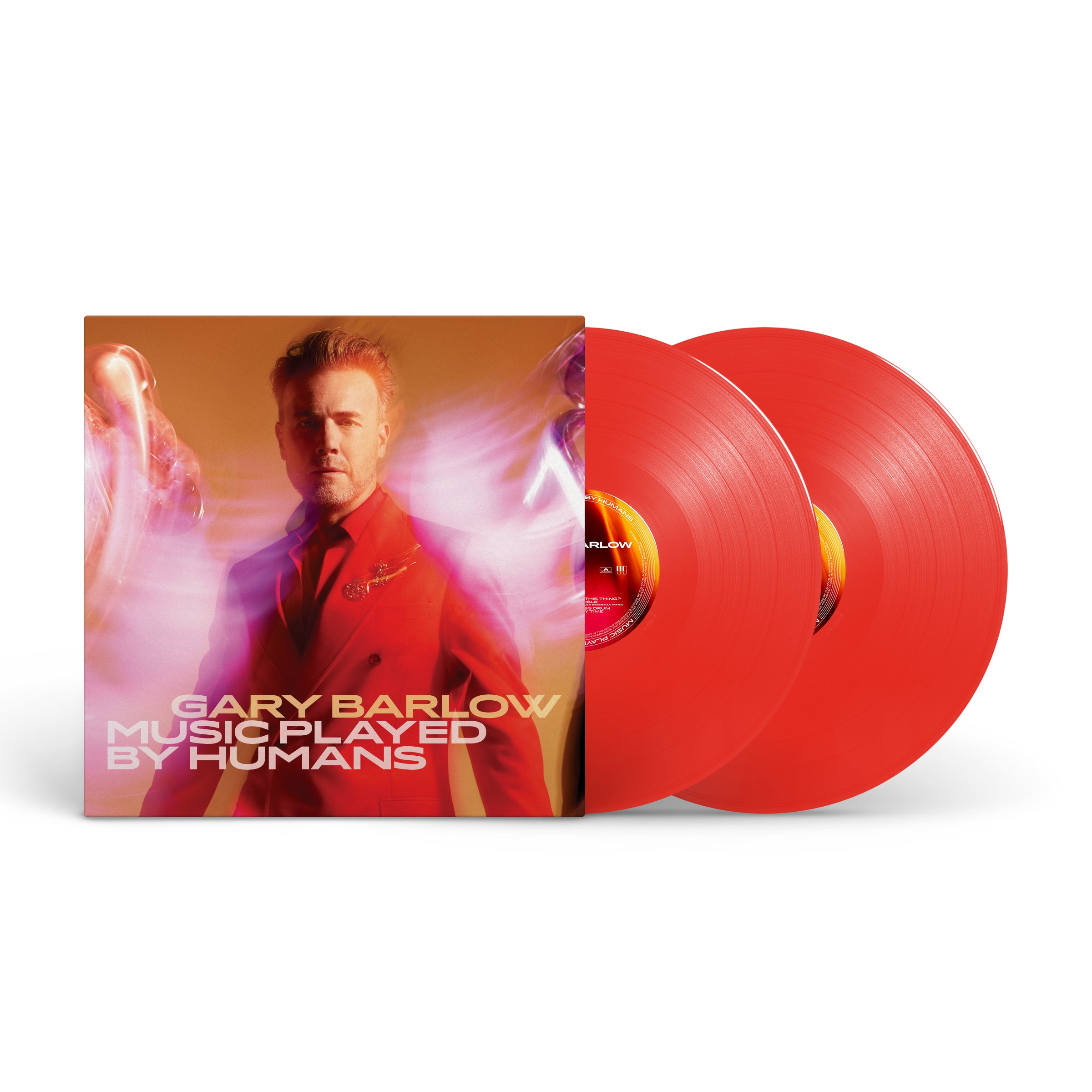 Music Played By Humans Limited Edition Gatefold Red Vinyl 2LP - Gary Barlow