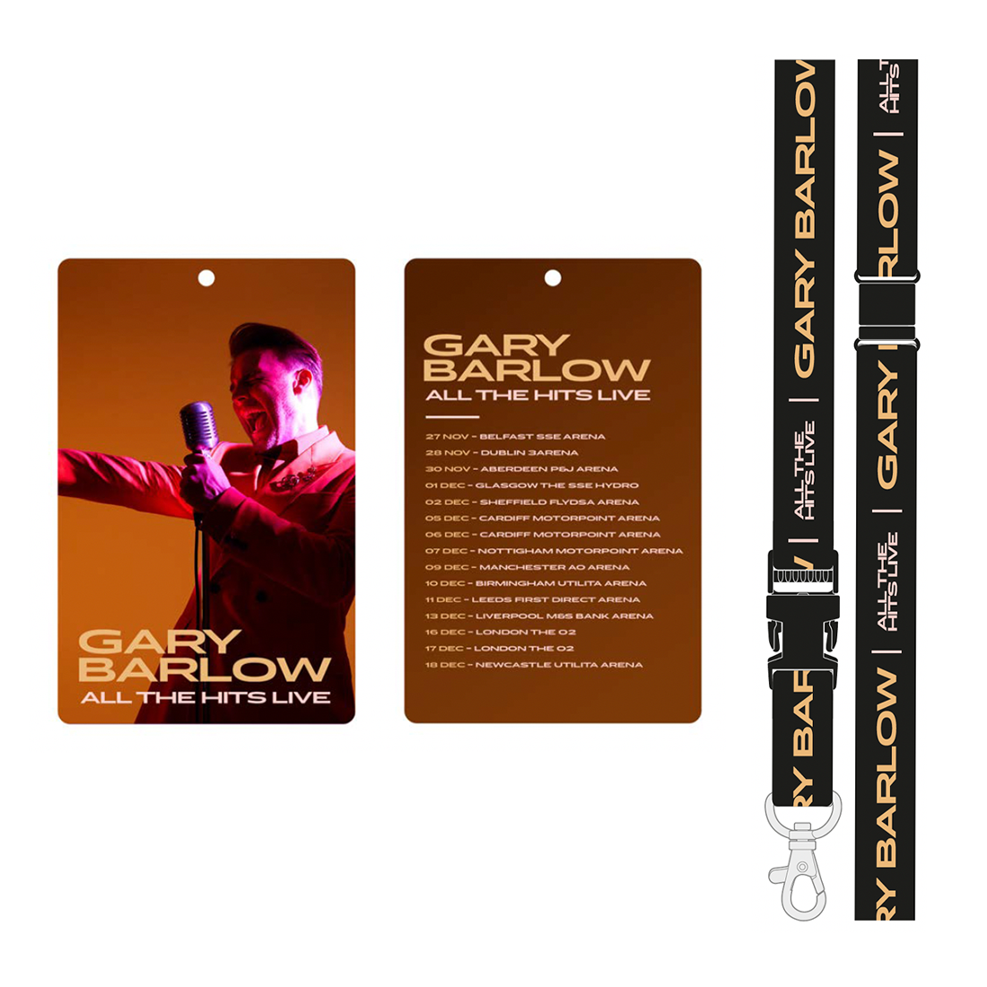 All The Hits Lanyard and Laminate - Gary Barlow